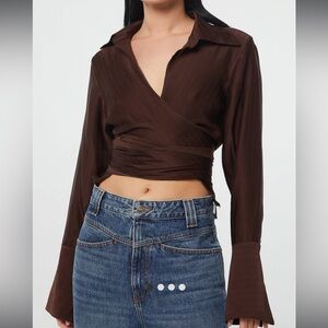 The Line by K // NWT Jett Wrap Top